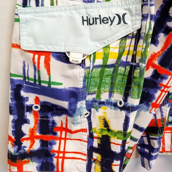 Men's Hurley Board Shorts Swim Trunks sz32 - Picture 6 of 8
